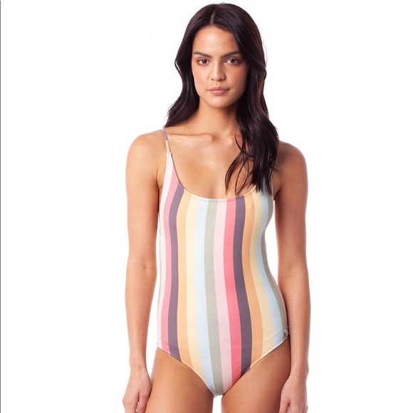 Rhythm Sahara Rainbow Stripe One-Piece Swimsuit - Picture 6 of 9